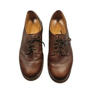 Made In England Dr. Doc Martens Chunky Brown Leather Shoes Mens Size 13